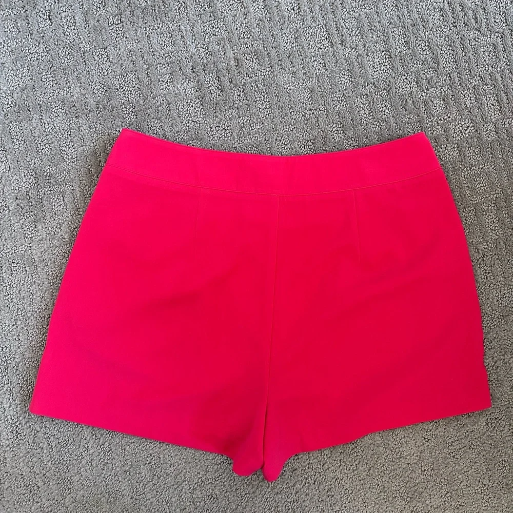 Jennifer Lopez High Waist Shorts - Fuchsia, Navy, and Ivory